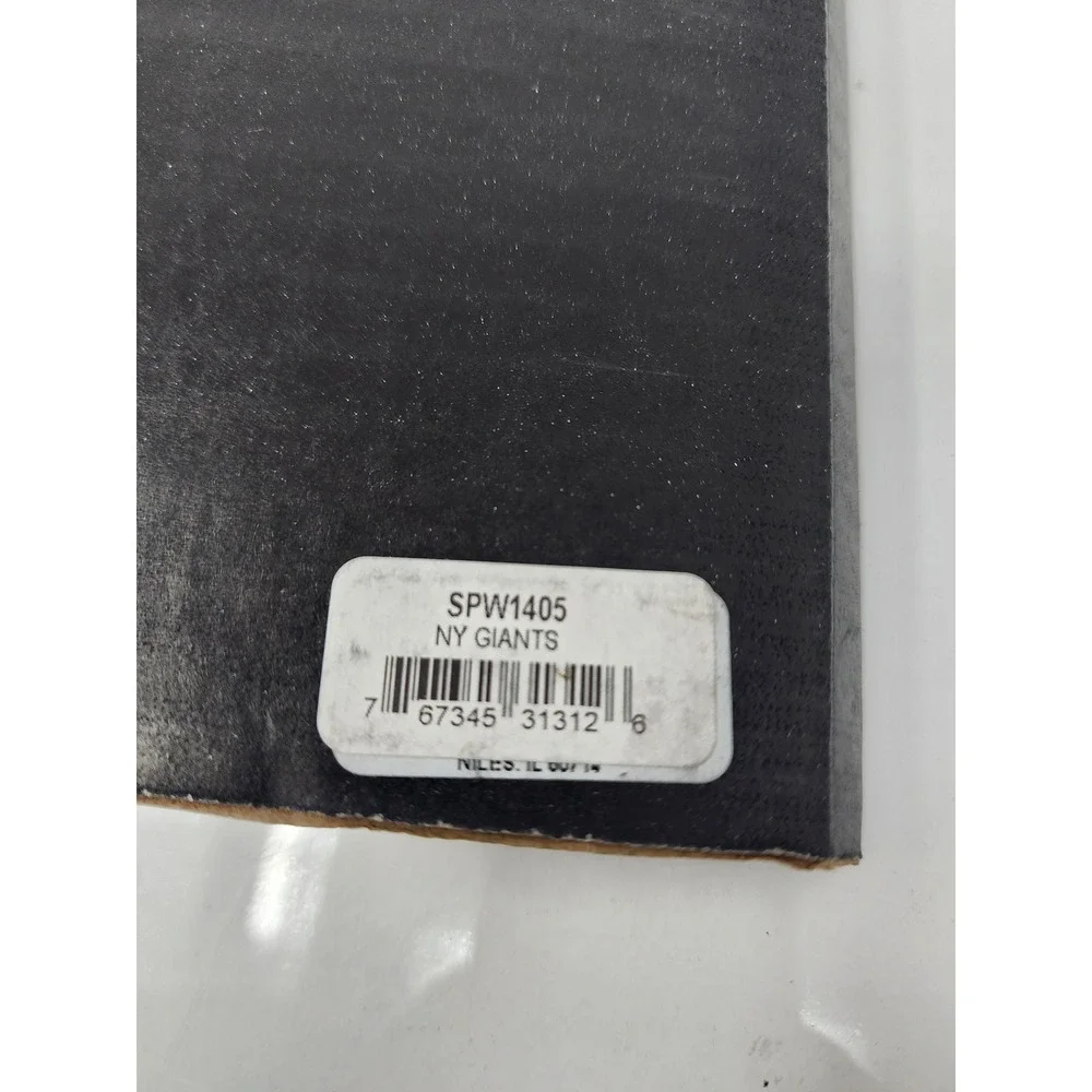 Sparo Mens New York Giants Bifold Wallet Black Leather RFID Casual Size OS